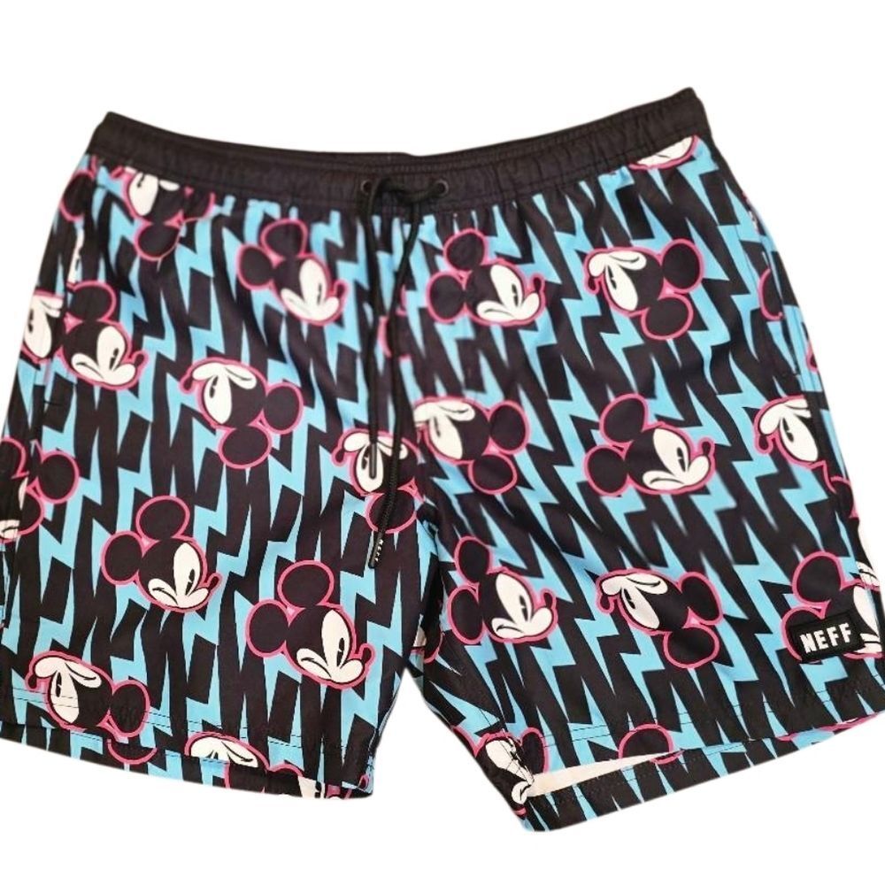 Neff Mickey Patterned Shorts - Picture 2 of 5